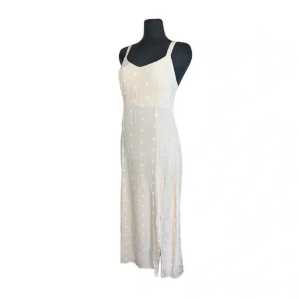 NWT OLD NAVY - Polka-Dot Smocked Maxi Slip Rayon  Dress for Women Small - Picture 5 of 7